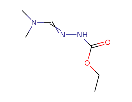 Molecular Structure of 112559-76-9 (Hydrazinecarboxylic acid, [(dimethylamino)methylene]-, ethyl ester)