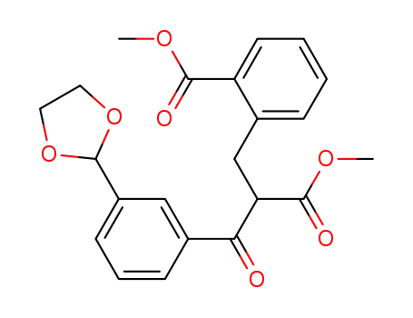 methyl 2-(2-(3-(1,3-dioxolan-2-yl)benzoyl)-3-methoxy-3-oxopropyl)benzoate