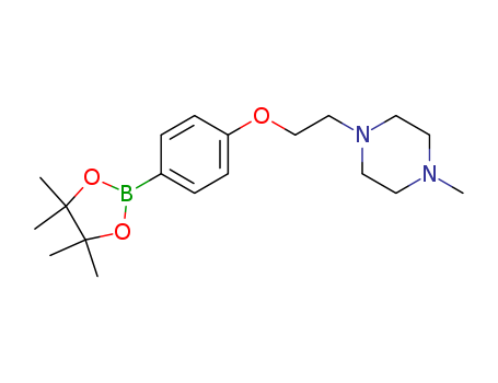1-methyl-4-[2-[4-(4,4,5,5-tetramethyl-1,3,2-dioxaborolan-2-yl)phenoxy]ethyl]piperazine
