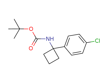 tert-butyl 1-(4-chlorophenyl)cyclobutylcarbamate
