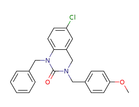 3-(4-methoxybenzyl)-1-benzyl-6-chloro-3,4-dihydroquinazolin-2(1H)-one
