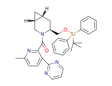 (1R,4S,6R)-4-({[(1,1-dimethylethyl)(diphenyl)silyl]oxy}methyl)-3-{[6-methyl-3-(2-pyrimidinyl)-2-pyridinyl]carbonyl}-3-azabicyclo[4.1.0]heptane