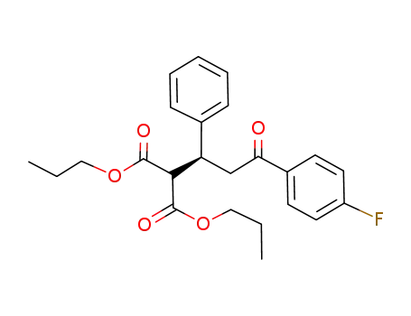 Molecular Structure of 1012919-09-3 (dipropyl 2-(3-(4-fluorophenyl)-3-oxo-1-phenylpropyl)malonate)