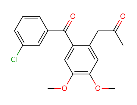 2-Propanone, 1-[2-(3-chlorobenzoyl)-4,5-dimethoxyphenyl]-