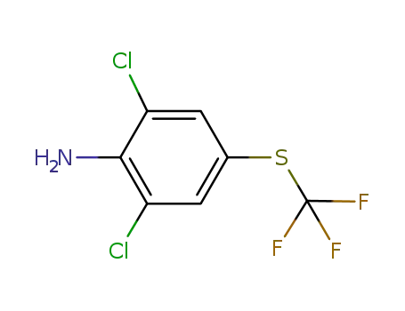 Molecular Structure of 99479-65-9 (2,6-DICHLORO-4-TRIFLUOROMETHYLSULFANYL-PHENYLAMINE)