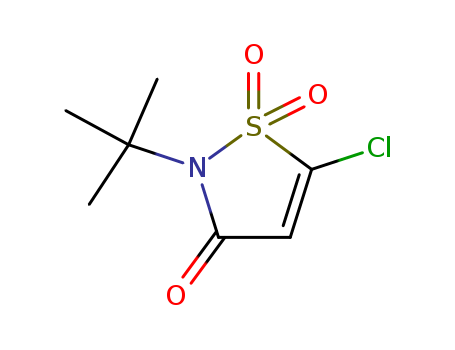 3(2H)-Isothiazolone,5-chloro-2-(1,1-dimethylethyl)-, 1,1-dioxide