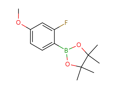 Molecular Structure of 628692-21-7 (2-Fluoro-4-Methoxyphenylboronic acid pinacol ester)