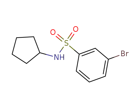 Molecular Structure of 876681-09-3 (3-bromo-N-cyclopentylbenzenesulfonamide)