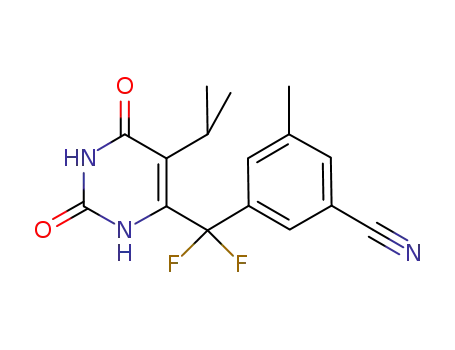 C<sub>16</sub>H<sub>15</sub>F<sub>2</sub>N<sub>3</sub>O<sub>2</sub>