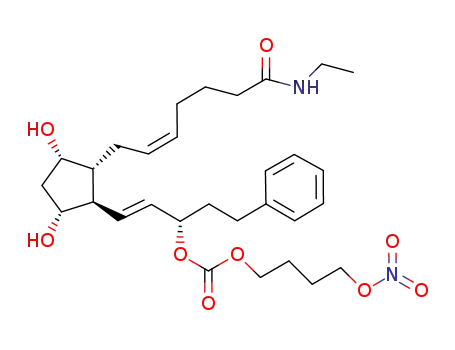 (1S,2E)-3-{(1R,2R,3S,5R)-2-[(2Z)-7-(ethylamino)-7-oxohept-2-en-1-yl]-3,5-dihydroxycyclopentyl}-1-(2-phenylethyl)prop-2-en-1-yl 4-(nitrooxy)butyl carbonate