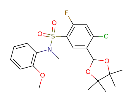 4-chloro-2-fluoro-N-(2-methoxy-phenyl)-N-methyl-5-(4,4,5,5-tetramethyl[1,3]dioxolan-2-yl)-benzenesulfonamide