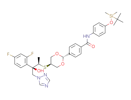4'-(t-butyldimethylsilyloxy)-4-[trans-5-[[(1R,2R)-2-(2,4-difluorophenyl)-2-hydroxy-1-methyl-3-(1H-1,2,4-triazol-1-yl)propyl]thio]-1,3-dioxan-2-yl]benzanilide