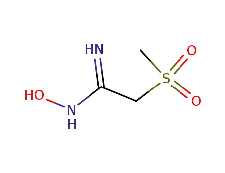 Molecular Structure of 446276-20-6 (N'-HYDROXY-2-(METHYLSULFONYL)ETHANIMIDAMIDE)