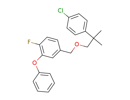 Benzene, 4-((2-(4-chlorophenyl)-2-methylpropoxy)methyl)-1-fluoro-2-phenoxy-