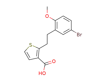 2-[2-(5-bromo-2-methoxy-phenyl)-ethyl]-thiophene-3-carboxylic acid