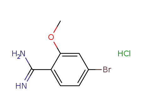 Molecular Structure of 812667-45-1 (4-BROMO-2-METHOXY-BENZAMIDINE HYDROCHLORIDE)