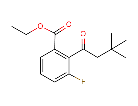 2-(3,3-dimethyl-butyryl)-3-fluoro-benzoic acid ethyl ester