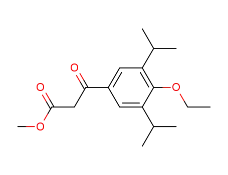 3-(4-ethoxy-3,5-diisopropylphenyl)-β-oxo-propanoic acid methyl ester