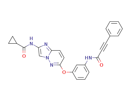 N-(6-{3-[(3-phenylprop-2-ynoyl)amino]phenoxy}imidazo[1,2-b]pyridazin-2-yl)cyclopropanecarboxamide