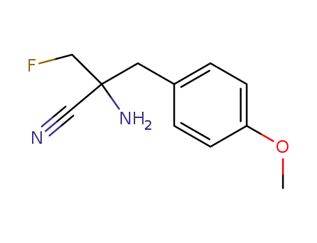 2-Amino-2-fluoromethyl-3-(4-methoxyphenyl)propionitrile