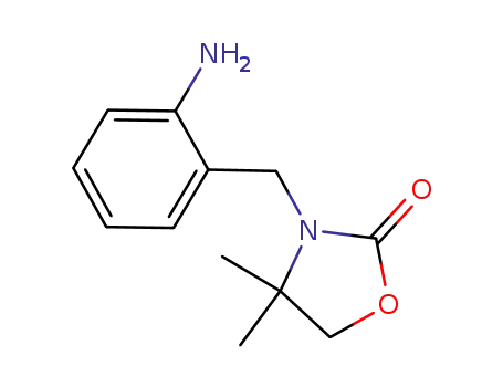 Molecular Structure of 907993-76-4 (4,4-dimethyl-3-(2-aminobenzyl)-2-oxazolidinone)