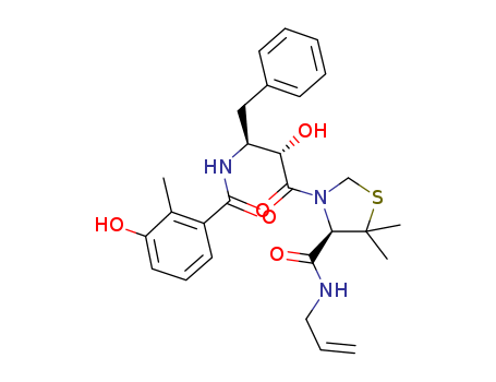 (4R)-3-[(2S,3S)-2-HYDROXY-3-(3-HYDROXY-2-METHYL-BENZOYLAMINO)-4-PHENYL-BUTYRYL]-5,5-DIMETHYL-THIAZOLIDINE-4-CARBOXYLIC ACID ALLYLAMIDECAS