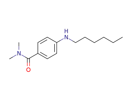 Molecular Structure of 1001083-36-8 (4-(hexylamino)-N,N-dimethylbenzamide)