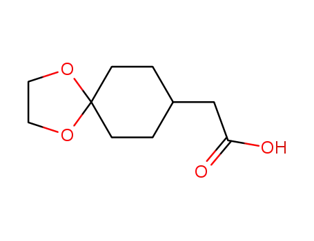 Molecular Structure of 134136-04-2 ((1,4-Dioxa-spiro[4.5]dec-8-yl)-acetic acid)