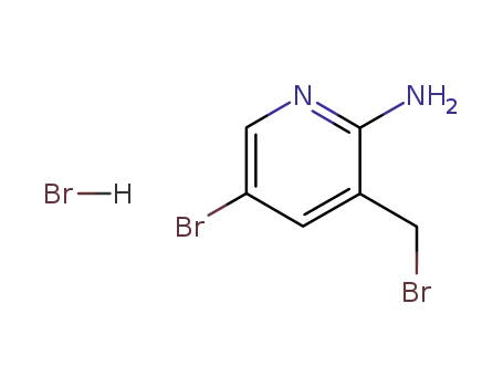Molecular Structure of 335033-38-0 (5-BROMO-3-(BROMOMETHYL)PYRIDIN-2-AMINE HYDROBROMIDE)