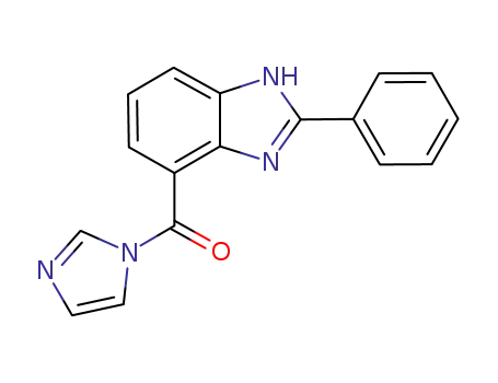 Molecular Structure of 250684-05-0 (1H-Imidazole, 1-[(2-phenyl-1H-benzimidazol-4-yl)carbonyl]-)