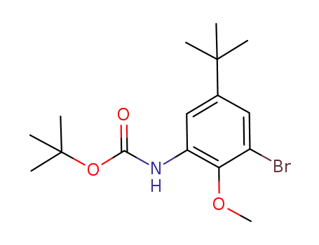 tert-butyl (3-bromo-5-tert-butyl-2-methoxyphenyl)carbamate