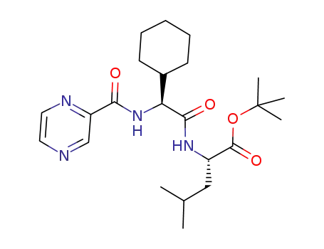 (S)-tert-butyl 2-((S)-2-cyclohexyl-2-(pyrazine-2-carboxamido)acetamido)-4-methylpentanoate