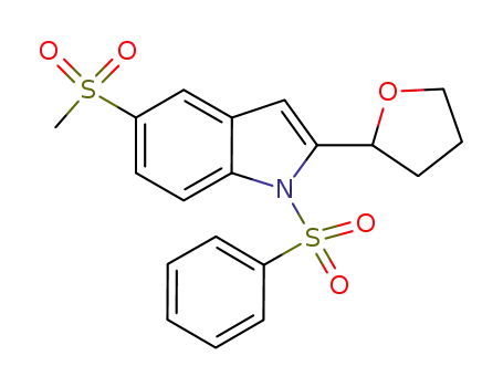 2-(2-tetrahydrofuranyl)-5-methanesulfonyl-1-benzenesulfonylindole