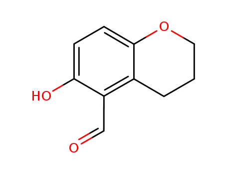 Molecular Structure of 99385-76-9 (6-hydroxychroman-5-carbaldehyde)
