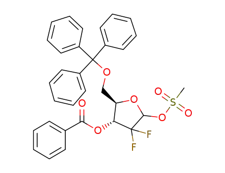 (2R,3R)-4,4-difluoro-5-(methylsulfonyloxy)-2-(trityloxymethyl)tetrahydrofuran-3-yl benzoate
