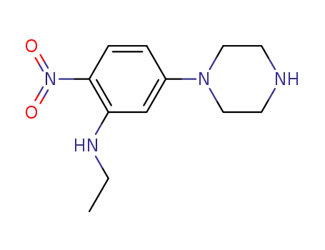 N-ethyl-2-nitro-5-(1-piperazinyl)aniline