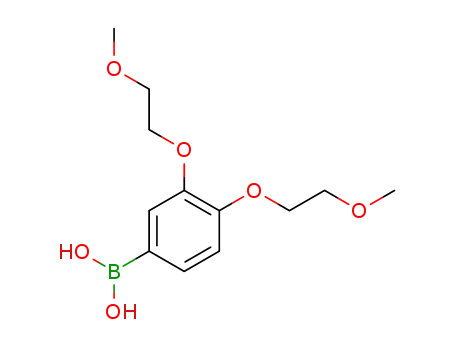 Molecular Structure of 875639-81-9 (Boronic acid, [3,4-bis(2-methoxyethoxy)phenyl]-)