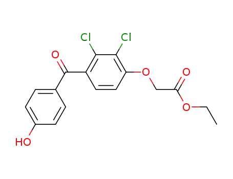 Acetic acid, [2,3-dichloro-4-(4-hydroxybenzoyl)phenoxy]-, ethyl ester