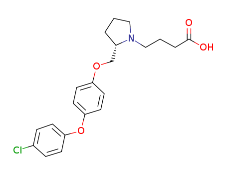 4-((S)-2-((4-(4-chlorophenoxy)phenoxy)Methyl)pyrrolidin-1-yl)butanoic acid