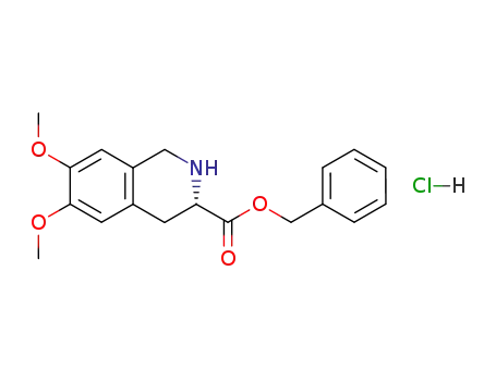 1,2,3,4- 테트라 히드로 -6,7- 디메 톡시 -3- 이소 퀴놀린 카르 복실 산 페닐 메틸 에스테르 염산염