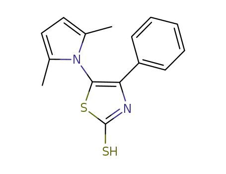 2(3H)-Thiazolethione, 5-(2,5-dimethyl-1H-pyrrol-1-yl)-4-phenyl-