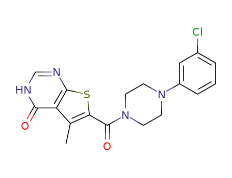 6-(4-(3-chlorophenyl)piperazine-1-carbonyl)-5-methylthieno[2,3-d]pyrimidin-4(3H)-one
