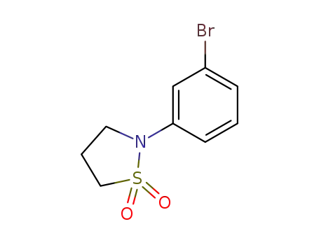 Molecular Structure of 71703-15-6 (2-(3-bromophenyl)isothiazolidine 1,1-dioxide)