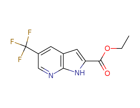 1H-Pyrrolo[2,3-b]pyridine-2-carboxylic acid, 5-(trifluoromethyl)-, ethyl ester