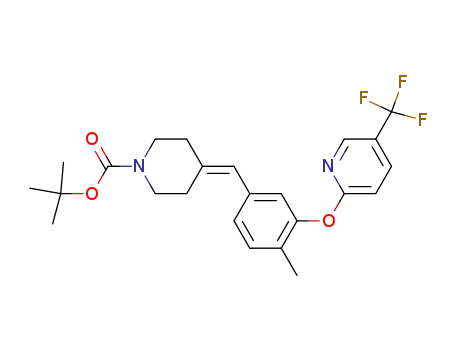 tert-butyl 4-(4-methyl-3-(5-(trifluoromethyl)pyridin-2-yloxy)benzylidene)piperidine-1-carboxylate