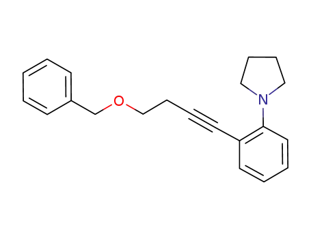 1-{2-[4-(benzyloxy)but-1-ynyl]phenyl}pyrrolidine