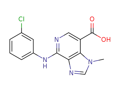 1H-Imidazo[4,5-c]pyridine-7-carboxylic acid,
4-[(3-chlorophenyl)amino]-1-methyl-