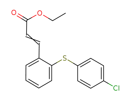 3-[2-(4-chloro-phenylsulfanyl)-phenyl]acrylic acid ethyl ester