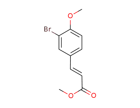 Molecular Structure of 888738-40-7 (methyl (E)-3-(3-bromo-4-methoxyphenyl)acrylate)