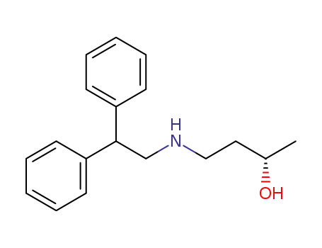 Molecular Structure of 610319-07-8 ((S)-4-[N-(2,2-diphenylethyl)-amino]-butan-2-ol)